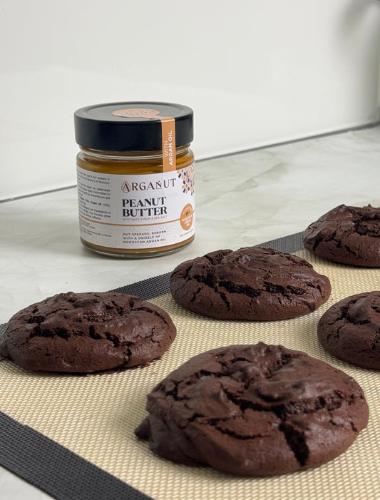 Cracked, Fudgy, Peanut Butter Brookies