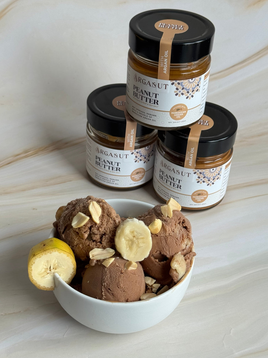 Luxury in a Scoop: Ice Cream with ArgaNut Peanut Butter