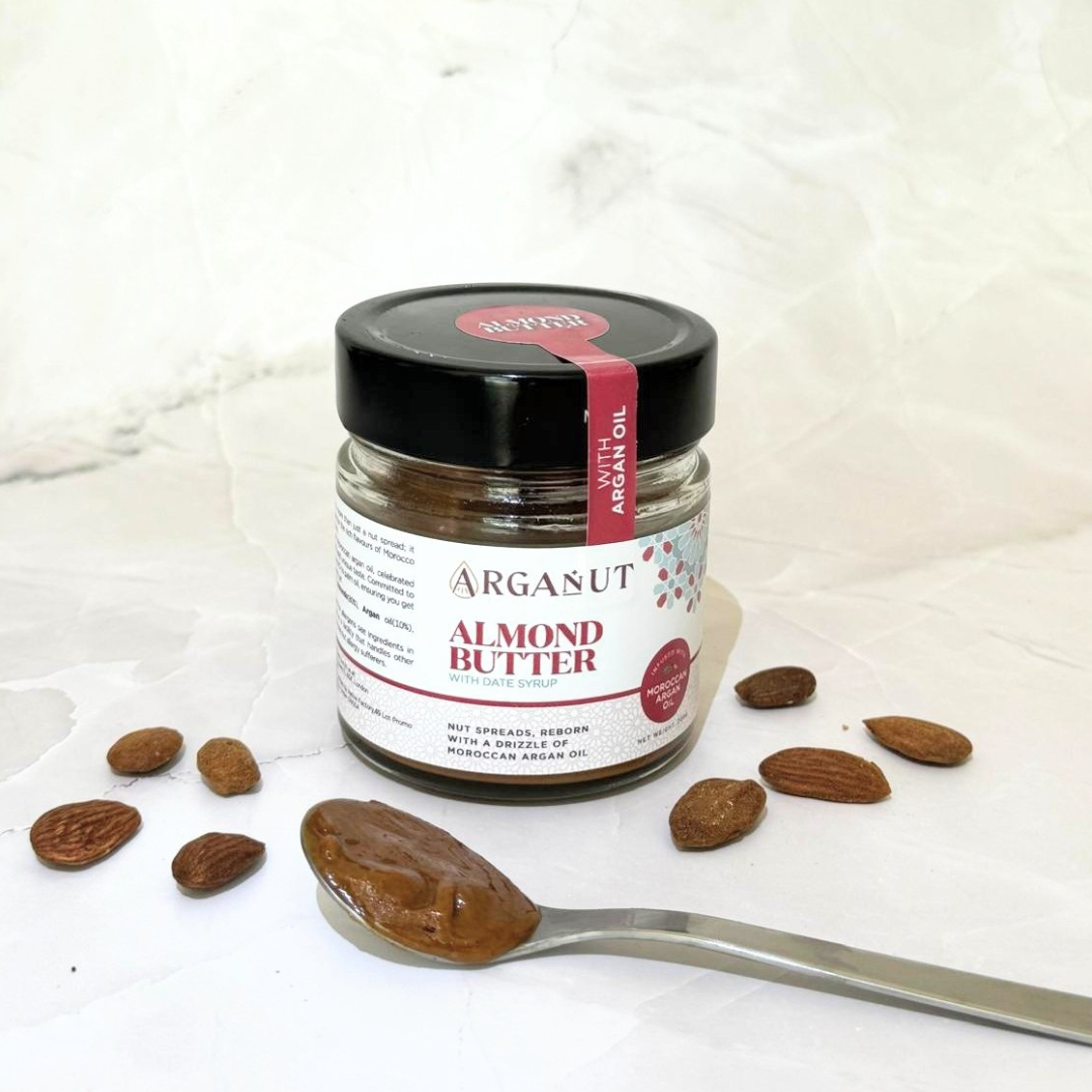 Almond Butter with Argan oil & Date syrup - Smooth - 200g